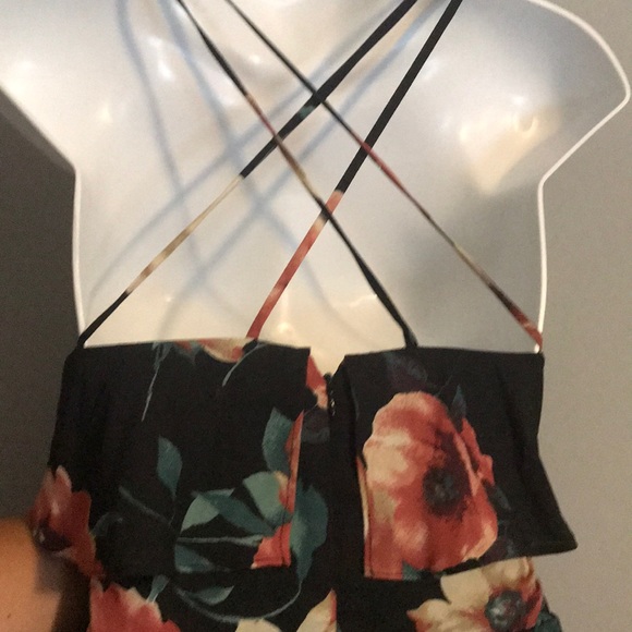 Floral Summer Dress with Double Strap - Picture 3 of 4